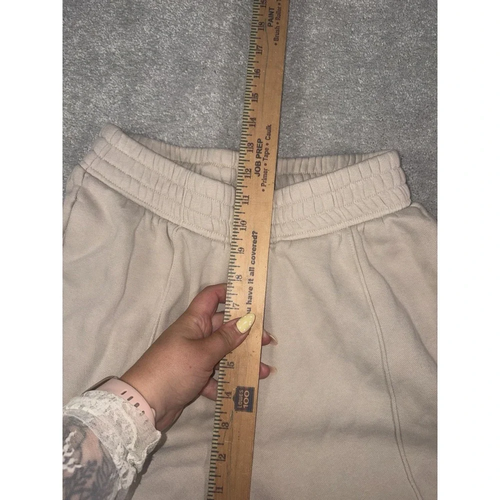 Nike Phoenix Fleece High Waisted Oversized Sweatpants Womens XS Beige Joggers